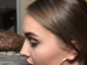 Cute white babe and exquisite scenes with huge black dick