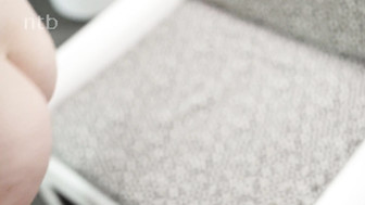 Cute blond gets that black dick bareback in all her holes and squirts hard when reached orgasm