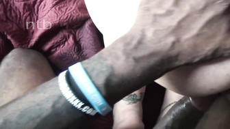 Fat ass and meaty pussy for hung black stud who loaded her mouth with cum