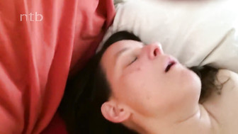 Huge MILF with long, red hair and huge natural boobs gets blacked and creampied by big black cock