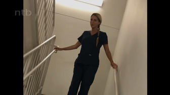 Amateur busty blonde got used in bathroom