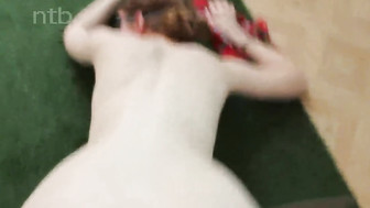 Blindfolded MILF gets BBC