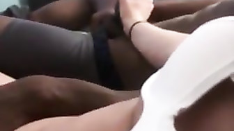 Husband films wife's first bbc