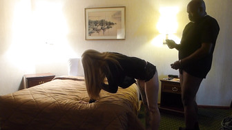 Big black guy fucks and impregnates sexy white MILF