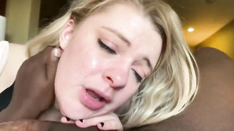 Blonde wife while husband is away