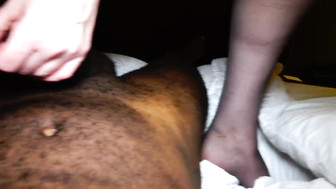 Chubby white wife was having hard and dirty anal sex with her hung black bull pt.2
