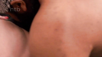 Pleasing her black master and getting his rewards in return