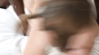 Slut wife and BBC bull hard fucking
