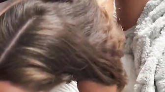 Sucking BBC soul out while he film for her bf