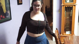 Nerdy white banger gets that bbc bareback