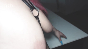 Sexy redhead with tattooes loves to suck and fuck BBC