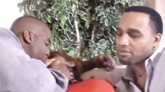 Incredibly sexy in red dress gets BBCs