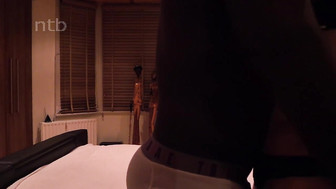 Sexy cuckold white wife spreads her legs wide for her endowed black stud