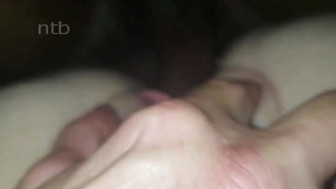 Husband and black lover gets that white pussy ready for big black dick