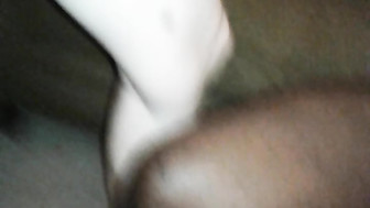 young wife takes creampie from behind