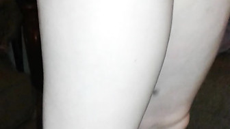 young wife takes creampie from behind