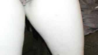 young wife takes creampie from behind