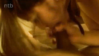 Gorgeous brunette gets big black one in her tight pussy