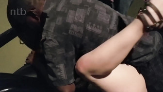 Cuckold white wife gets banged and impregnated by many in front of her man