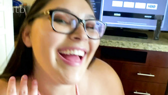 Two hot white brune girls and lucky black guy