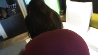 Yoga pants made hung black stud so horny that he came in matter of minutes