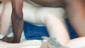 Cuckold white wife gets fucked and creampied in front of her husband