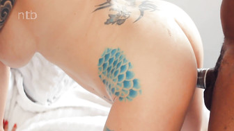 Bigtitted blone fucks huge black guy