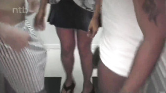 Blonde hotwife shared with big black cock