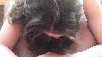 Hotwife sucking big black dick