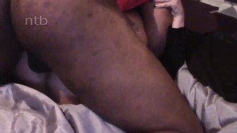 Hung black stud fucks that big white pussy making this babe squirt hard