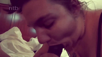 Thick married woman cheating with black man in hotel room