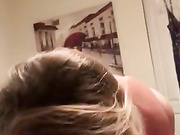 Blonde's eyes show she luvs to blow BBC