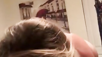 Blonde's eyes show she luvs to blow BBC