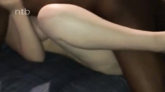 Cuckold white wife gets that incredibly wet pussy impregnated by BBC