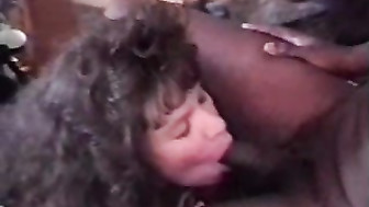 Brunette wife fucked with blowjob