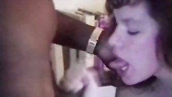 Brunette wife fucked with blowjob