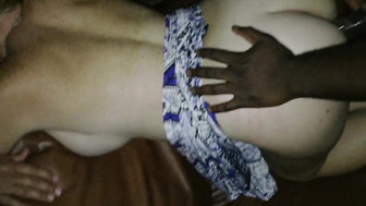 Blonde MILF gangbang while hubby records