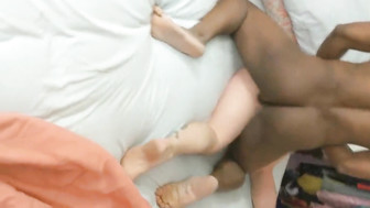 Endowed black stud fucks tattooed white mom