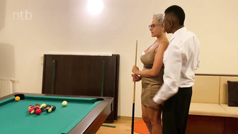 Endowed black bull fucks white MILF and cums in her mouth