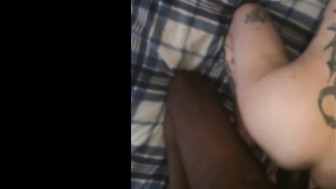 Horny white housewife gets fucked by BBC from behind