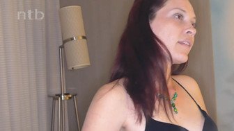 Amateur redhead MILF takes big black cock bareback