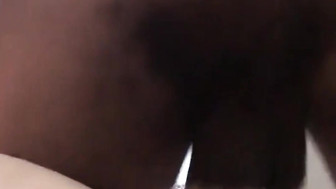 Hung black stud bangs that tight white pussy hard and bareback