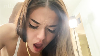 Sexy MILF gets that huge black dick both in her tight pussy and ass