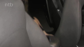 Busty and booty white wife enjoys fucking hubby and black stranger in her car