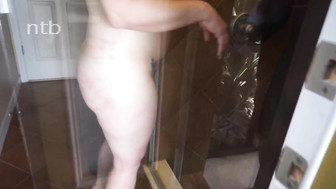 White girl gets fucked by black bull in the pool