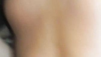 Amateur wife with huge natural boobs takes big black cock