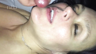 Cuckold white wife gets fucked and impregnated by her endowed lover