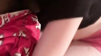 Redhead gf love sucking black dick