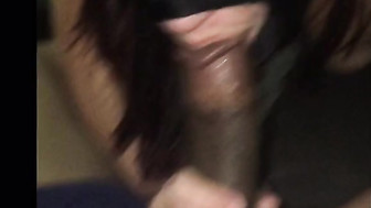 Cuckold white milf gets fucked by endowed black stud and gets creampie