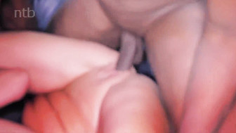 Big tits blonde MILF and two black guys with huge cocks